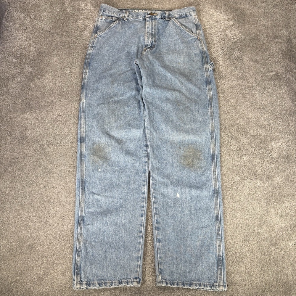 Vintage Gander Mountain Carpenter Jeans Mens 32x32‎ Blue Denim Baggy Distressed